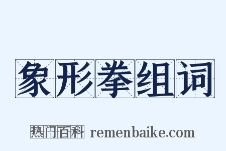 象形拳组词是什么意思的图片
